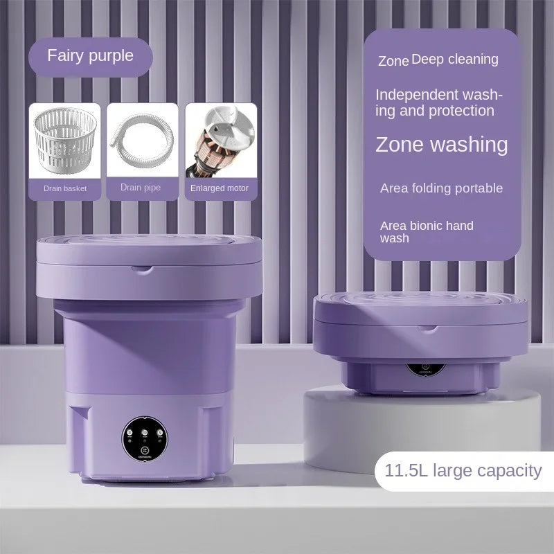 Spin & Go: The Ultimate Portable Washing Machine for Life on the Move