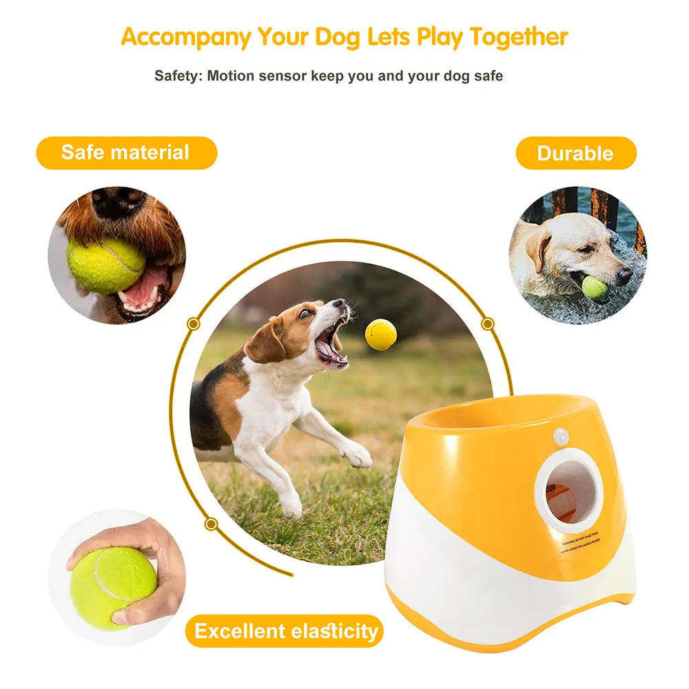 Launch into Playtime: The Ultimate Auto-Throwing Ball Launcher for Dogs & Cats