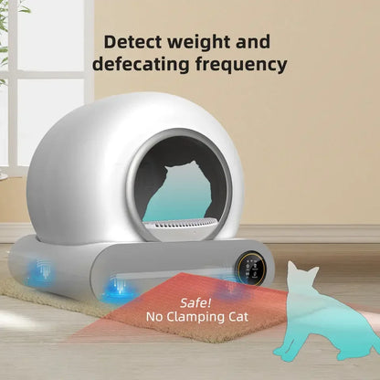 Self-Cleaning Cat Litter Box 65L - SmartLitter Pro with App Control & Ionic Deodorizer | Top Rated Automatic Litter Tray for Cats | Shop Now for a Fresher, Cleaner Home | Essential Pet Care Product